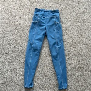 Girls blue riding leggings